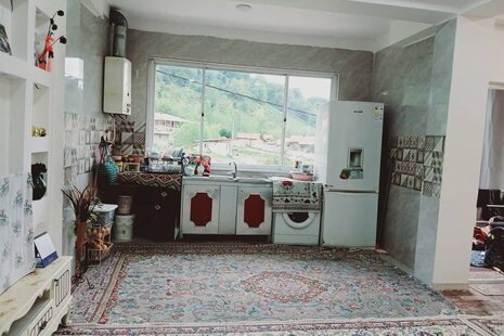 واحد مبله دوخواب  در طبقه اول ویلا در ماسال