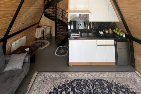 کلبه سوئیسی دوبلکس مبله تکخواب در رودبار