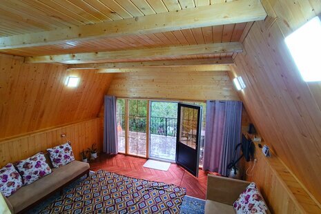 کلبه سوئیسی دوبلکس تکخواب کاج در سوادکوه