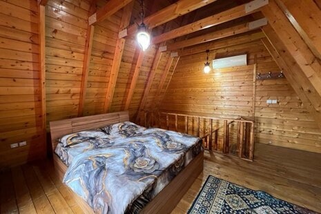 کلبه سوئیسی دوبلکس استخردار مبله تکخواب  در تنکابن