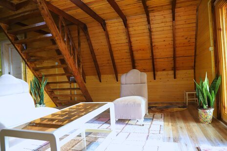 کلبه چوبی دوبلکس دو خواب در بابل