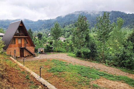 کلبه سوئیسی دوبلکس تکخواب در فومن