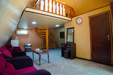 کلبه چوبی دوبلکس در دهکده گردشگری عسلویه