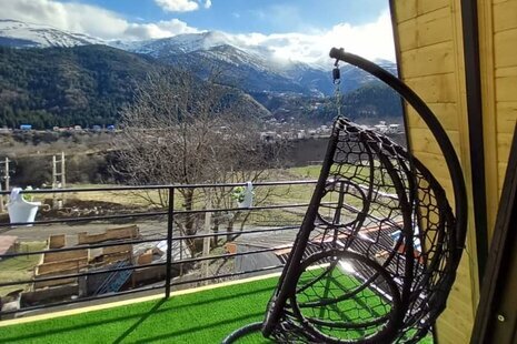 کلبه سوئیسی دوخواب  جکوزی دار در رامسر