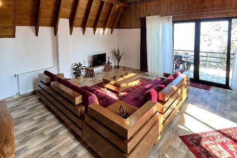 کلبه سوئیسی دو خواب مبله در رامسر