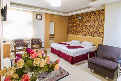 اتاق 2نفره (توئین)درهتل آپارتمان در مشهد