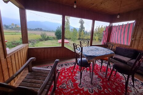 کلبه دوبلکس چوبی دوخواب در ماسال