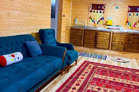 کلبه دوخواب چوبی عابدی در سوادکوه