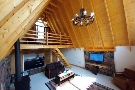 کلبه سوئیسی مبله دوبلکس تک خواب در نوشهر