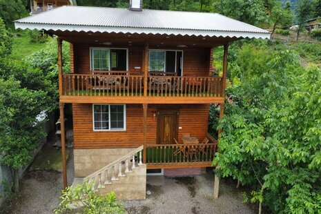 کلبه چوبی دوبلکس دوخواب در ماسال