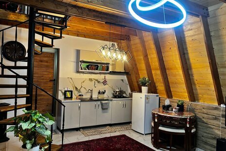 کلبه سوئیسی دوبلکس تک خواب دریا سر در تنکابن