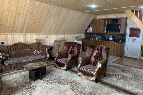 کلبه سوئیسی دوبلکس مبله تکخواب تنها در فومن