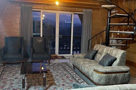 کلبه چوبی تریپلکس دوخواب در سوادکوه