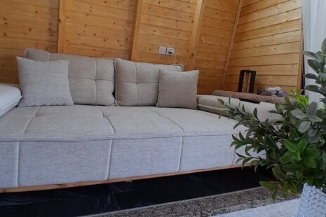 کلبه سوئدی دوبلکس تکخواب باغ پدری در سوادکوه