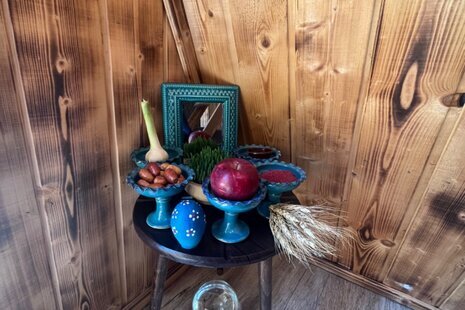 کلبه سوئیسی مبله تکخواب آریا من در تنکابن