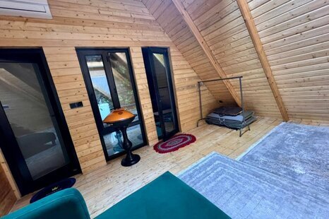 کلبه سوئیسی دوبلکس تکخواب کچاکومه واحد جان کومه در رشت