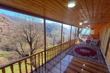 کلبه چوبی مبله چهارخواب کاظمی در ماسال