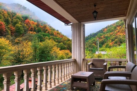 واحد دوخواب در طبقه اول ویلای جنگلی ماسال