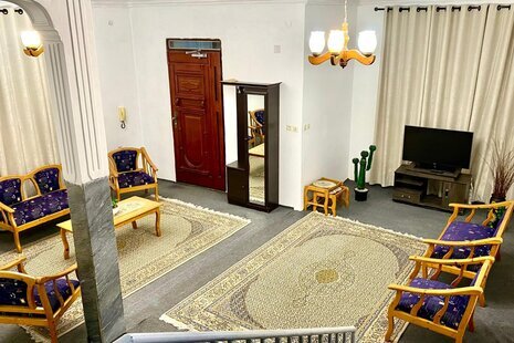 واحد دوبلکس مبله دوخواب در طبقه اول ویلا در قائم شهر