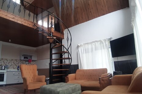 کلبه سوئیسی مبله دوخواب آزادی در قائمشهر