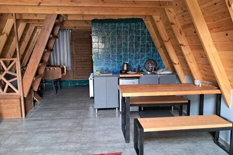 کلبه سوئیسی دوبلکس استخردار دوخواب در سرخرود