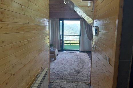 کلبه سوئدی دوبلکس تکخواب باغ پدری در سوادکوه