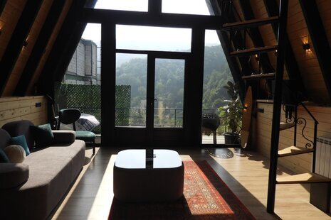 کلبه سوئیسی جکوزی دار تک خواب پارادایس در رامسر