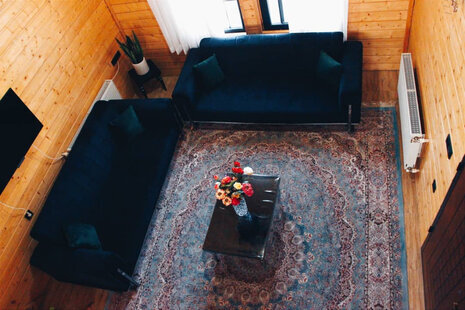 کلبه چوبی یونانی دوبلکس تک خواب در ماسال