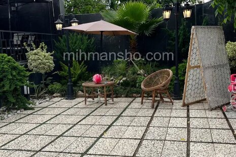 کلبه سوئیسی دوبلکس استخردار مبله تکخواب در قائم شهر