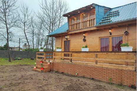 ویلا چوبی دوبلکس دوخواب ساحلی در چمخاله