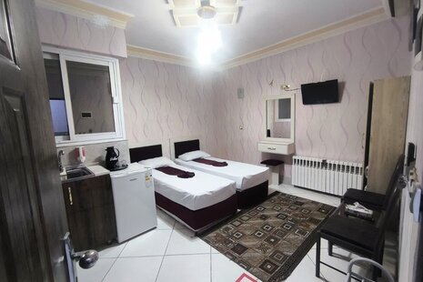 اتاق توئین نیکداد در هتل آپارتمان مشهد