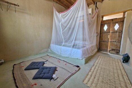 اتاق نظر در اقامتگاه بومگردی در قشم