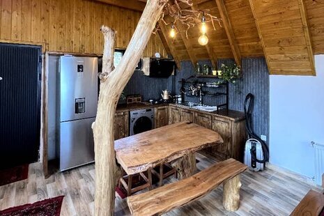 کلبه سوئیسی دو خواب مبله در رامسر