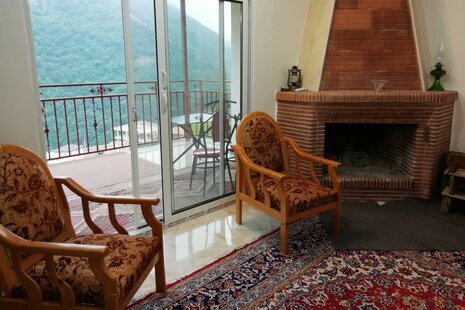 واحد مبله دوخواب در طبقه اول ویلا تنکابن