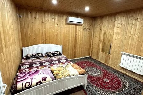 کلبه چوبی دوبلکس جکوزی دار مبله در ماسال