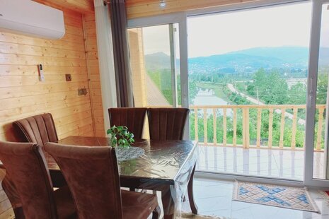 کلبه چوبی مبله تکخواب آوای نجیب در شیرگاه