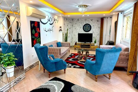 واحد مبله دوخواب در طبقه همکف ویلا در چالوس