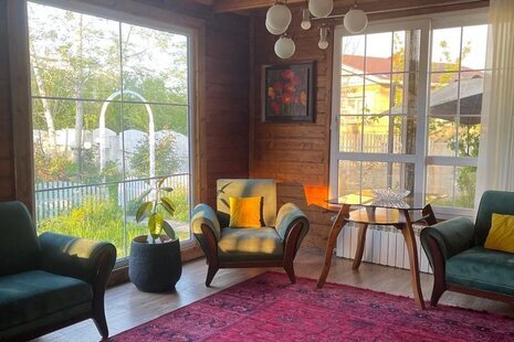 کلبه چوبی دوخواب آرامش در شاندرمن ماسال