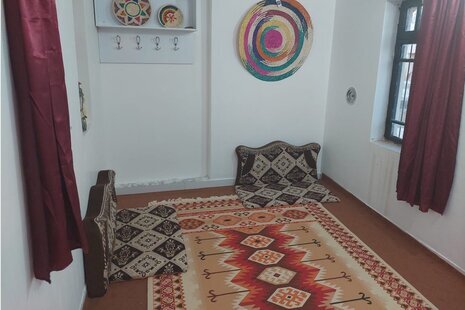 اتاق نخل در اقامتگاه بومگردی دشتی بوشهر