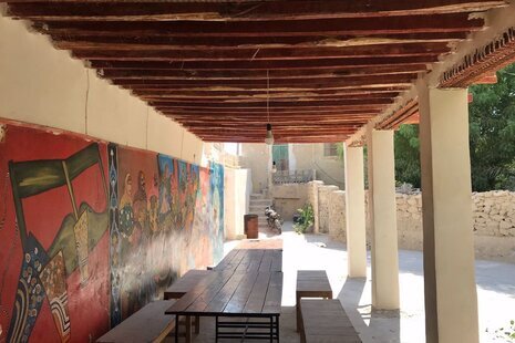 اتاق چوچ در اقامتگاه بومگردی در قشم