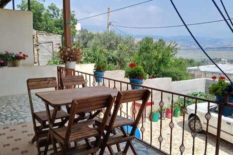 واحد مبله دوخواب در طبقه اول ویلا در رستم آباد