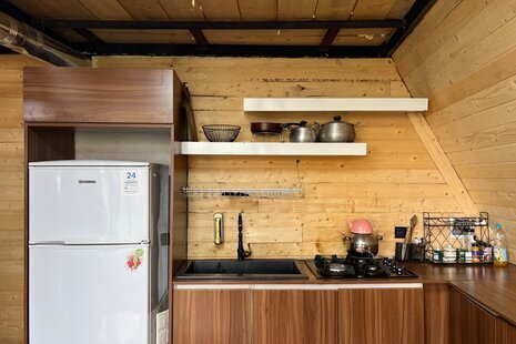 کلبه سوئیسی تکخواب قلعه در سوادکوه