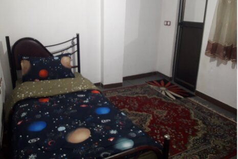 واحد تکخواب مبله در طبقه همکف ویلا زیر آب