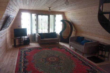 کلبه سوئیسی دوبلکس مبله تکخواب باران در