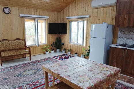 کلبه چوبی دوخواب دیارا در ماسال