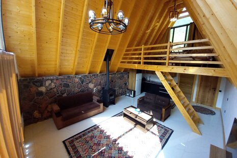 کلبه سوئیسی مبله دوبلکس تک خواب در نوشهر