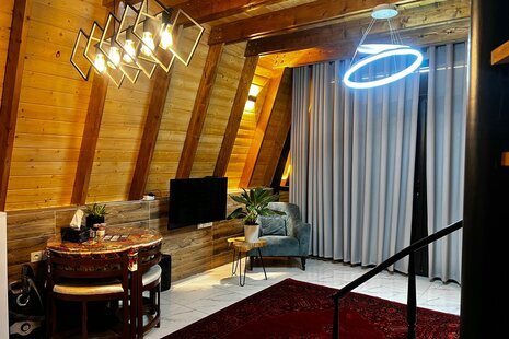 کلبه سوئیسی دوبلکس تک خواب دریا سر در تنکابن