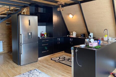 کلبه سوئیسی دوبلکس تکخواب سنجاقک در شهر بندر انزلی