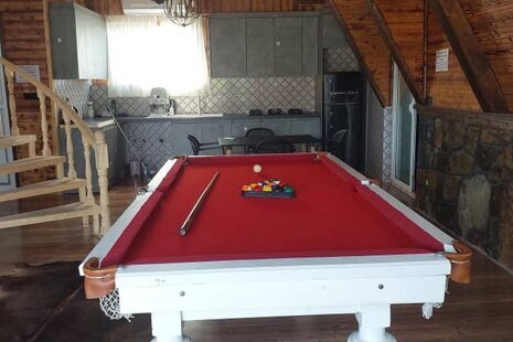 کلبه سوئیسی دوخواب آلاچیق چتری در تنکابن