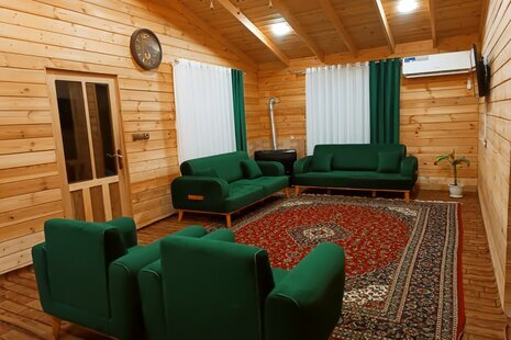 کلبه چوبی دوخواب مبله در اسالم
